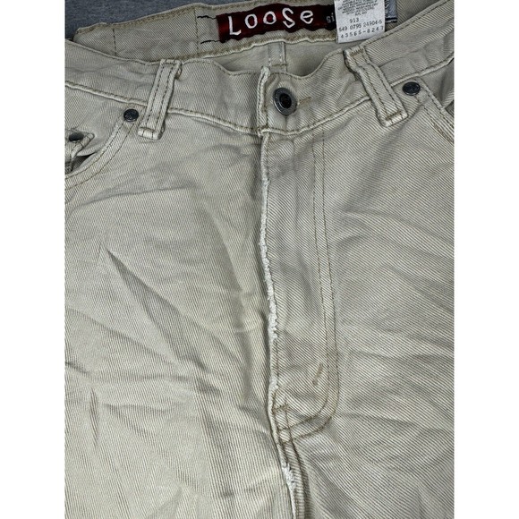 Vtg 90s Levis Silvertab Jeans 30x30 Tan Loose Fit Made in USA - Picture 8 of 15